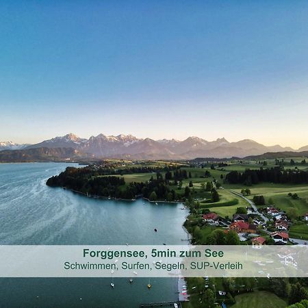 Chalet - Ferienwohnungen - Biohof Stoeger - Panoramasuedbalkon - Grandiose Aussicht Auf See, Berge Und Schloss Neuschwanstein Ріден Екстер'єр фото